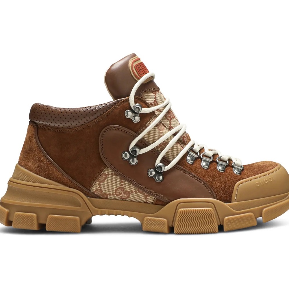 Gucci GG Canvas Suede Hiking Boots